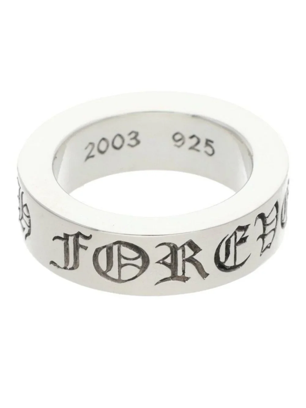 Chrome Hearts Spacer Forever Silver Ring